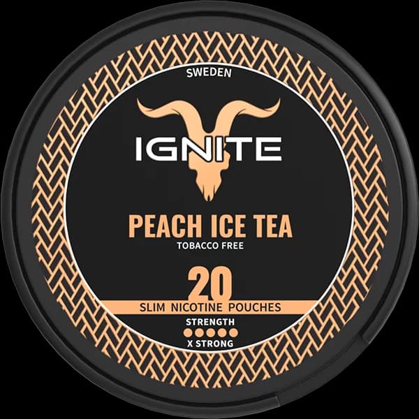Lata de IGNITE Peach Ice Tea